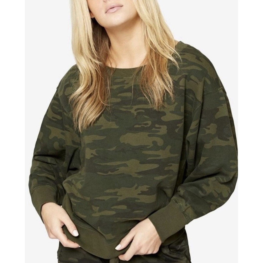 Sanctuary Y2K Women's Dolman Army Green Pullover Drop Shoulder Sweatshirt Medium